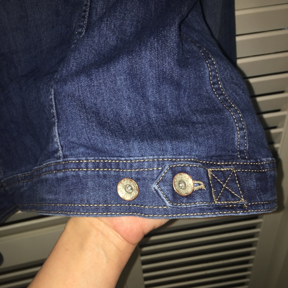 Like new! Sonoma denim/jean jacket. - Picture 6 of 8